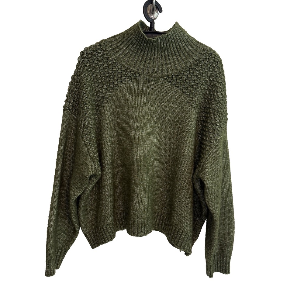 Falls Creek Womens Pullover Sweater Size 3X Mock Neck Super Soft Long Sleeve
